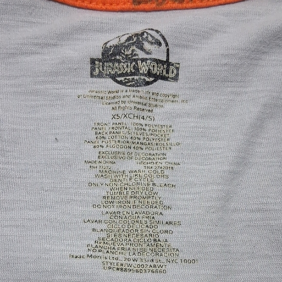 Universal Gray and Green Dinosaur Long Sleeve Tee - Picture 2 of 5